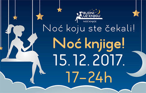 noć knjige 15 decembra od 17 sati do ponoći  laguna knjige