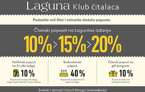 klub čitalaca popusti za članove laguna knjige