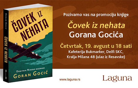 promocija knjige čovek iz nehata gorana gocića 19 avgusta laguna knjige