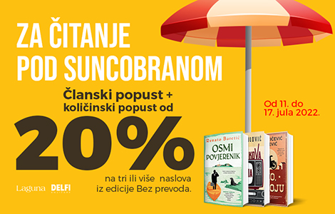 za čitanje pod suncobranom knjige iz edicije bez prevoda na odličnoj akciji laguna knjige