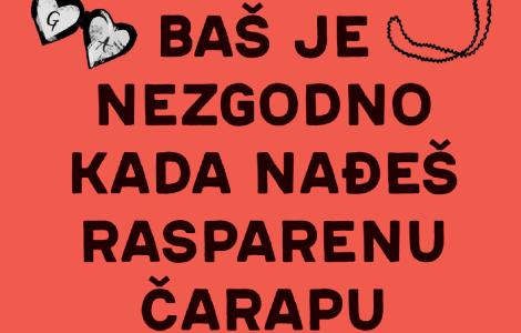 prikaz romana baš je nezgodno kad nađeš rasparenu čarapu urnebesni melem za dušu laguna knjige