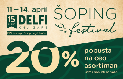 šoping festival u delfi knjižari tc galerija od 11 do 14 aprila laguna knjige