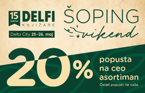 odličan popust u knjižari delfi u tc delta city tokom manifestacije shopping weekend laguna knjige