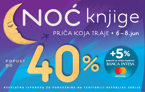 dodatni popusti u noći knjige za korisnike mastercard kreditnih kartica banca intesa laguna knjige