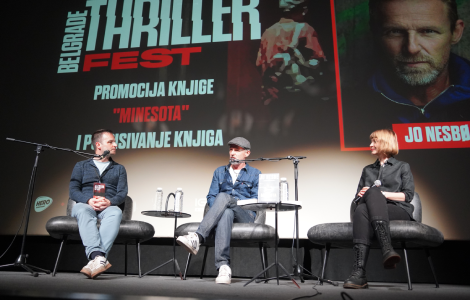 sve o tajnama pisanja i nastanka mračnih trilera književne zvezde ju nesbe i malin sten oduševile publiku na prvi put održanom trilerfestu u beogradu laguna knjige