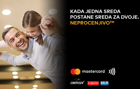 mastercard, laguna, delfi i cineplexx tim za omiljenu sredu laguna knjige