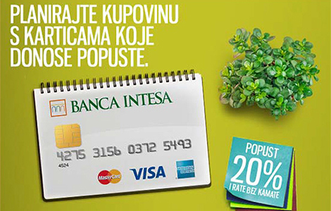 uz kreditne kartice banca intesa specijalni popust u knjižarama delfi laguna knjige